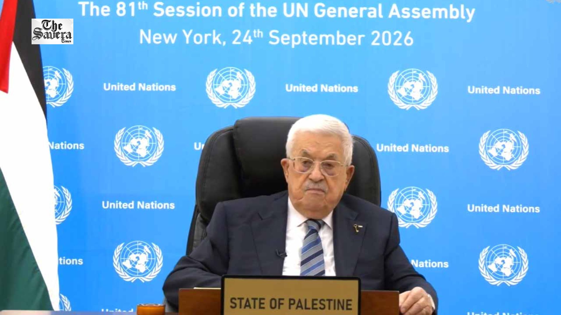 Palestine President Mahmoud Abbas Denounces Gaza War, Reaffirms Two-State Solution