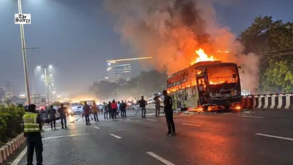 Gurugram Bus Fire Case: 3 Accused Go Missing After Bail, Court Cancels Bail and Issues Arrest Warrants