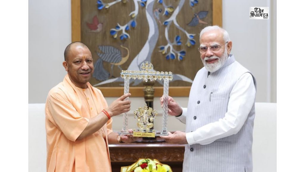 UP CM Yogi Adityanath Meets PM Narendra Modi in New Delhi in Courtesy Call