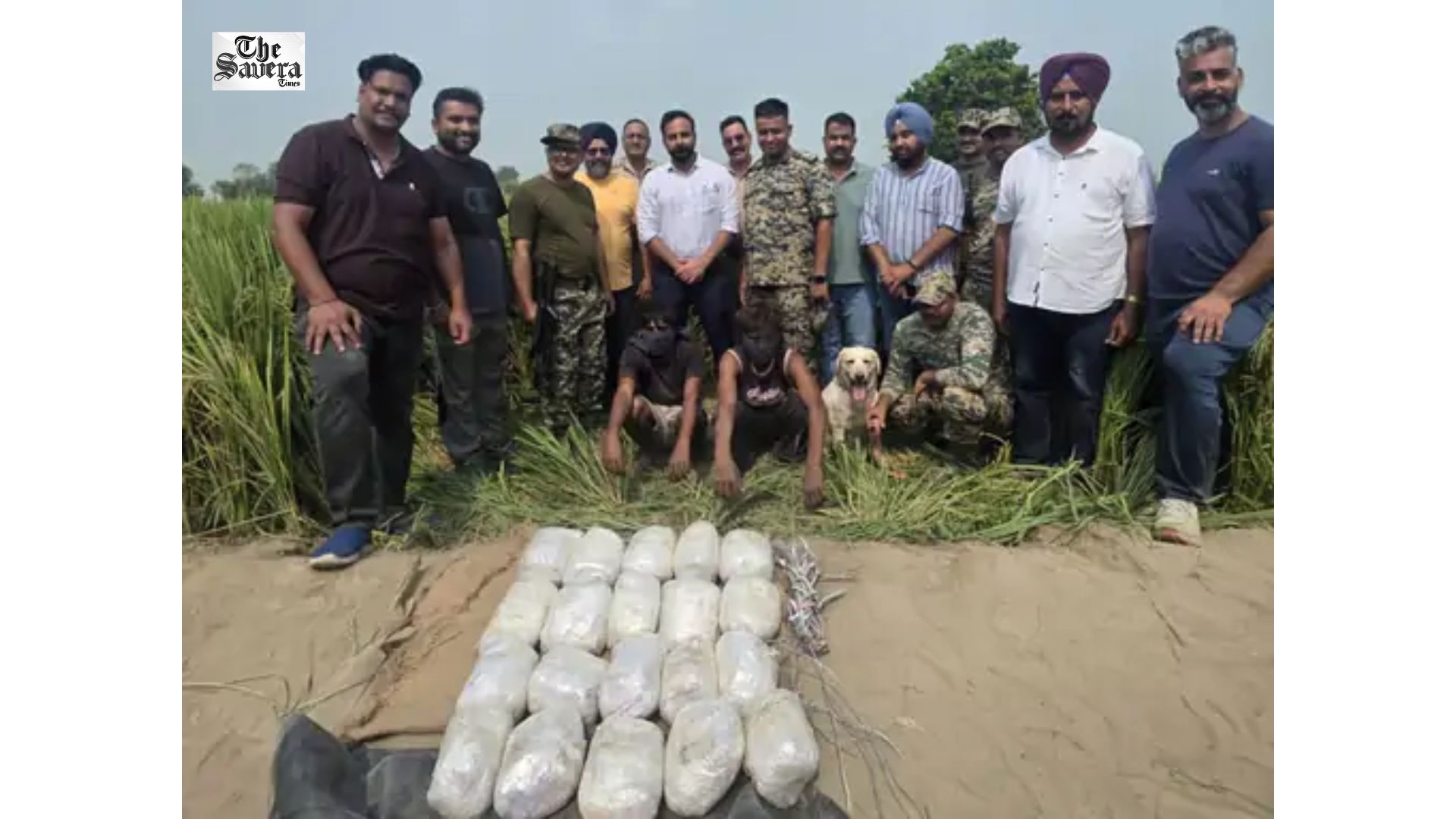 Two Smugglers Arrested With 19.820 Kg Heroin in Ferozepur; BSF, ANTF Uncover Pakistan Links
