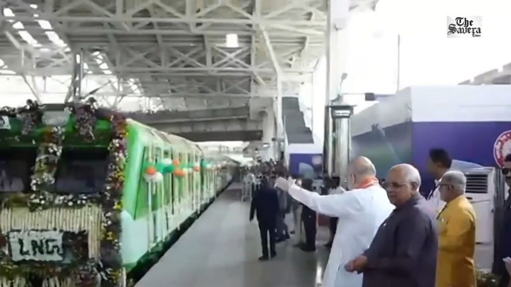 India’s First LNG-Powered Train Flagged Off From Sabarmati By Amit Shah
