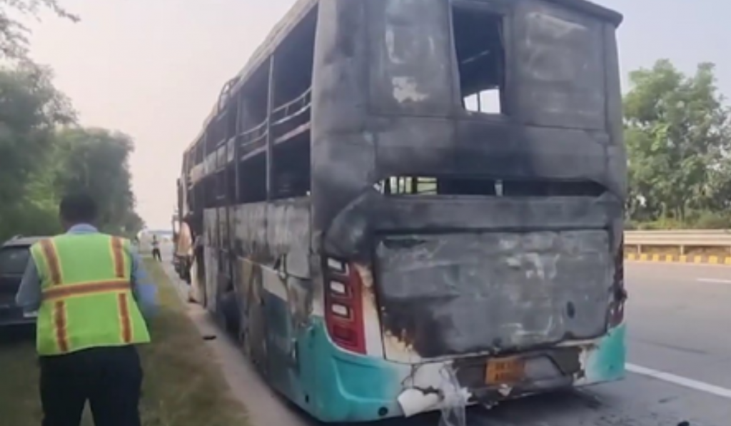 Greater Noida bus fire: Passengers warned of burning smell, driver ignored them, says FIR