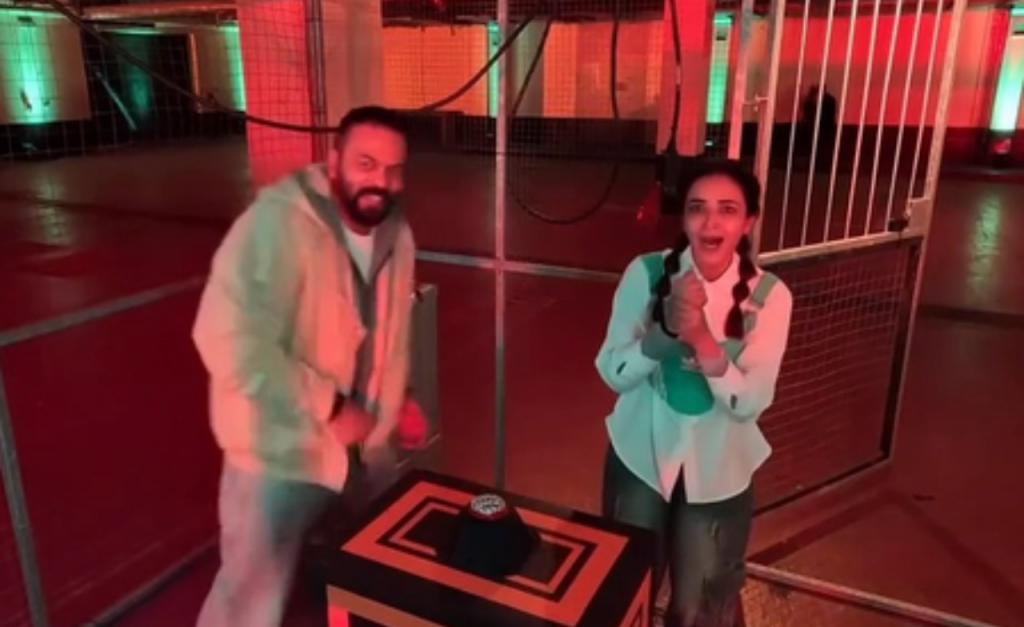 Jasmine Bhasin calls Rohit Shetty 'Pookiest' after he performs high-voltage stunt to encourage her