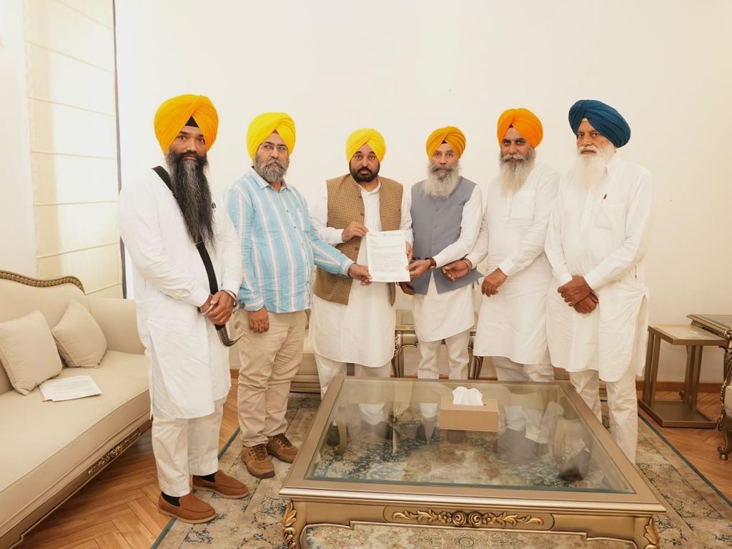 CM Bhagwant Singh Mann Meets SAD (Punar Surjeet) Delegation Over Demand For SIT Probe