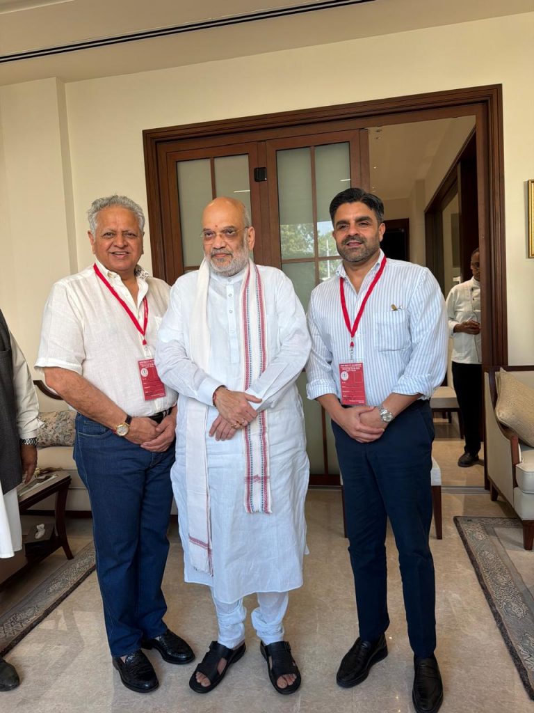 Amit Shah Meets Radisson Owner Gautam Kapoor Over Lunch, Holds Discussions; Kewal Singh Dhillon & Pankaj Sardana Present