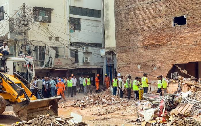 Satya Niketan tragedy: Delhi Police arrests PG operator; MCD’s demolition work begins