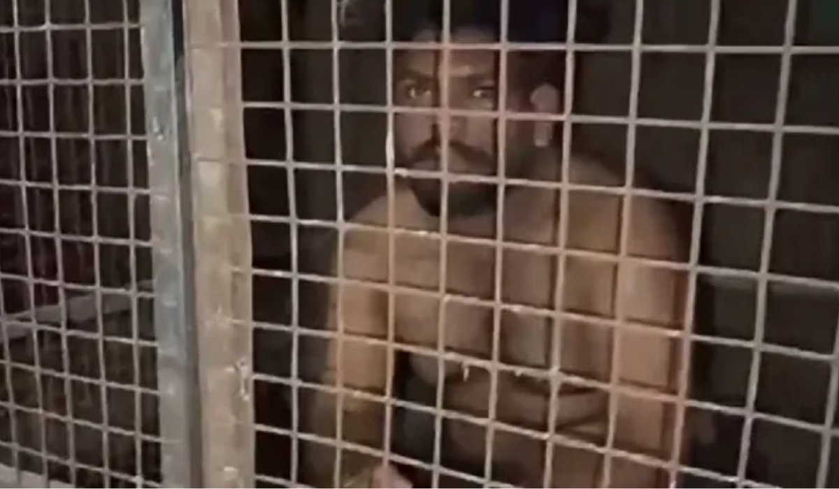 Patiala tipper driver allegedly beaten and locked in a dog cage, video goes viral