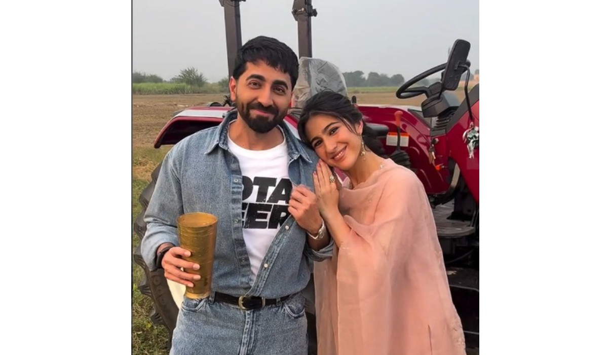 Sara Ali Khan Embraces Punjabi Culture, While Ayushmann Khurrana Enjoys Traditional Lassi