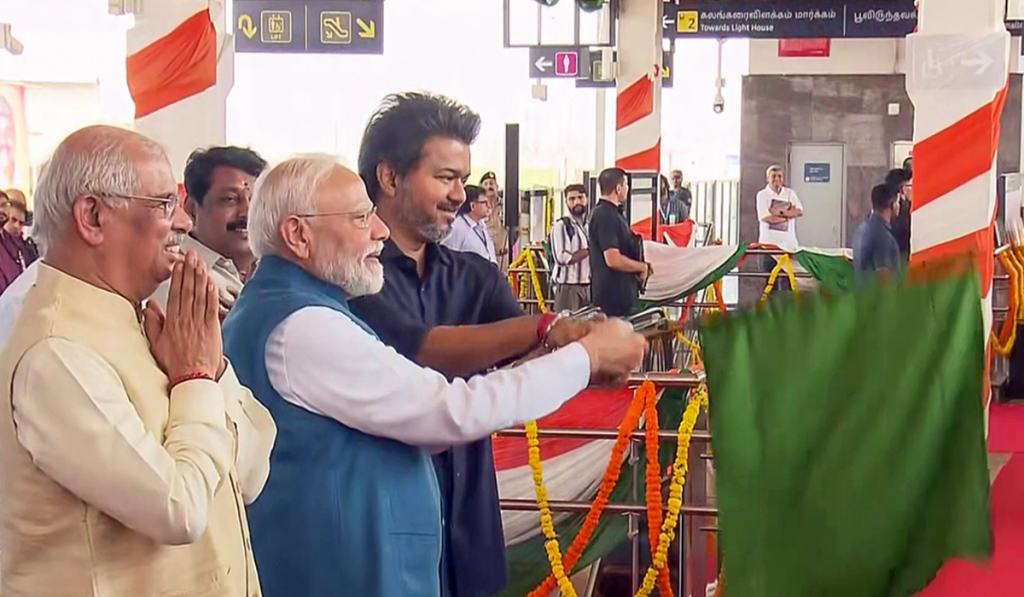 PM Modi Inaugurates ₹4,900-Crore Chennai Metro Phase II Stretch in Tamil Nadu