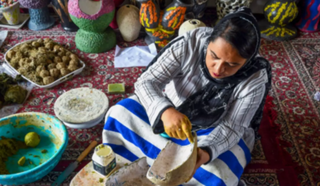 Kashmir’s handicraft industry is on a path to revival after the turbulent years of militancy and the Covid-19 pandemic, with exports crossing Rs 1,100 crore and the Jammu and Kashmir government setting a Rs 2,000-crore export target.