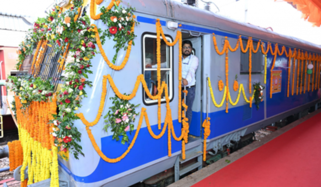 Train reaches Raoghat in Chhattisgarh for the first time since independence, a major boost to rail connectivity