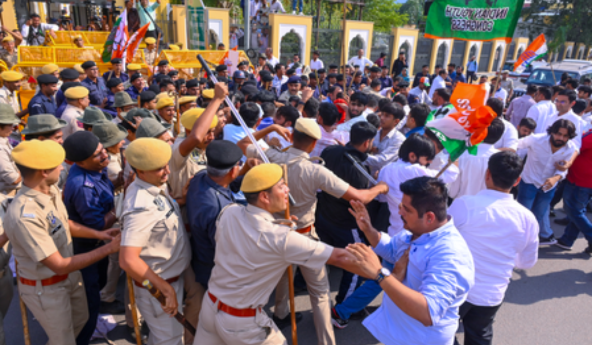 NSUI worker assault case: Congress protest continues outside Jaipur Police Commissionerate