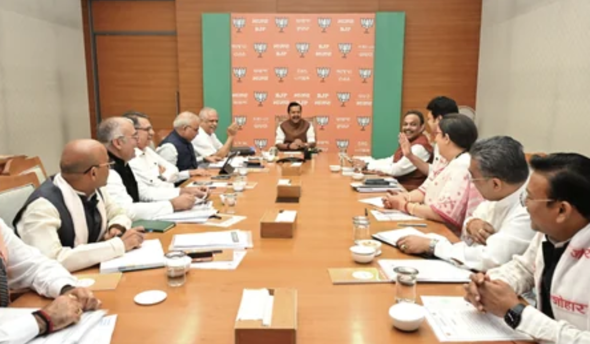 BJP Chief Nitin Nabin Meets National General Secretaries to Discuss Poll Strategy, INDIA Bloc’s Anti-SIR Protest