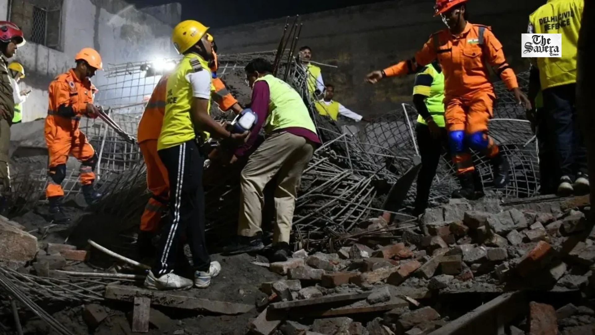 Delhi Building Collapse: Two Dead as Roof and Newly Laid Slab Cave In at Harsh Vihar