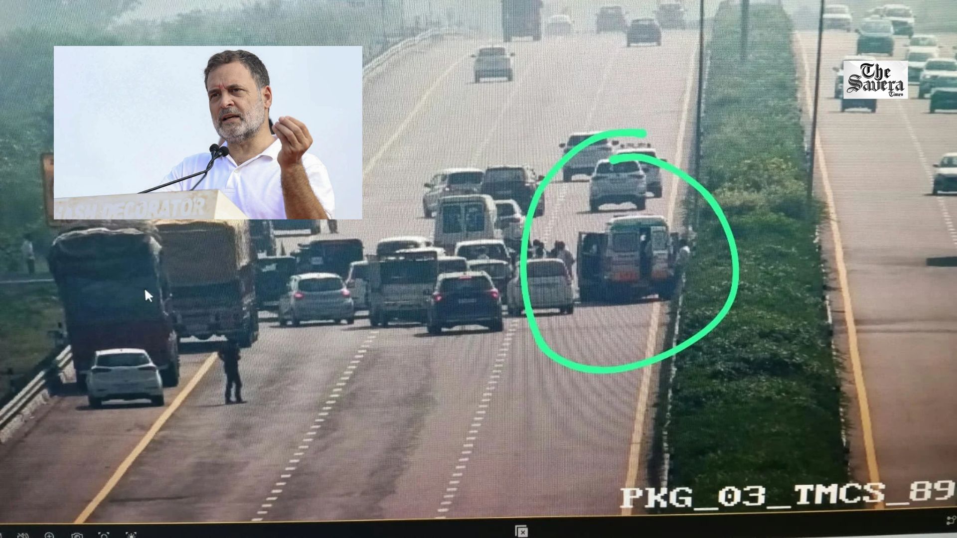 Rahul Gandhi Safe After Convoy Vehicles Collide With Ambulance on Purvanchal Expressway; Several Injured