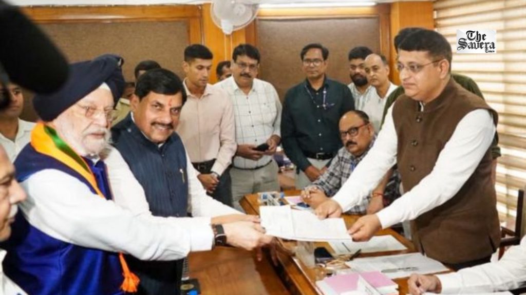 Hardeep Singh Puri Files Rajya Sabha Nomination from Madhya Pradesh