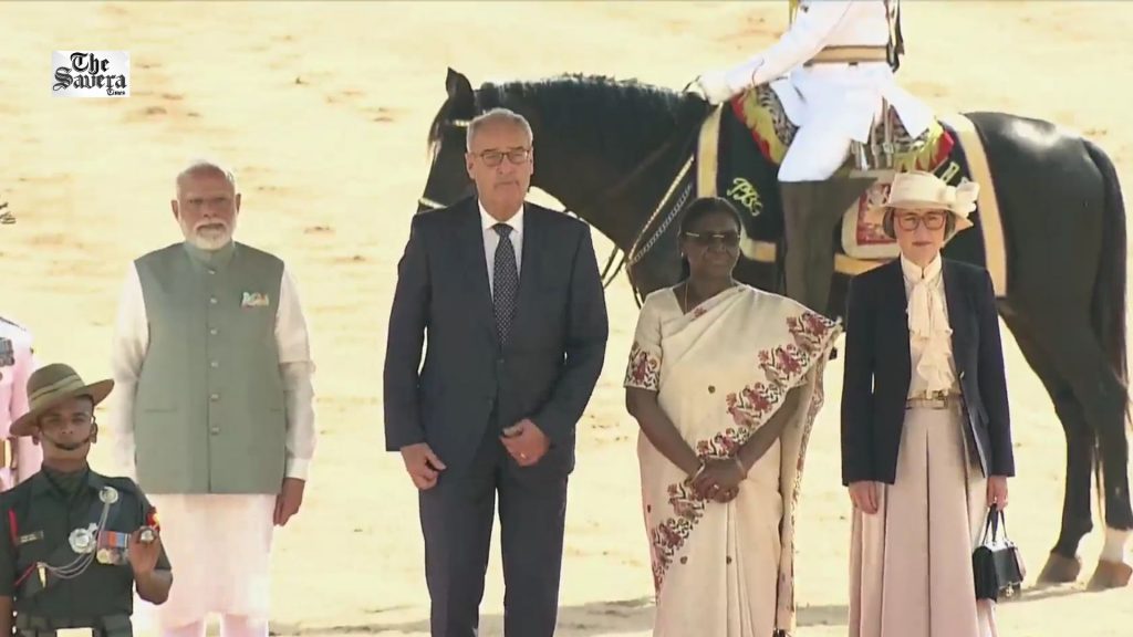 Swiss President Guy Parmelin Gets Ceremonial Welcome at Rashtrapati Bhavan