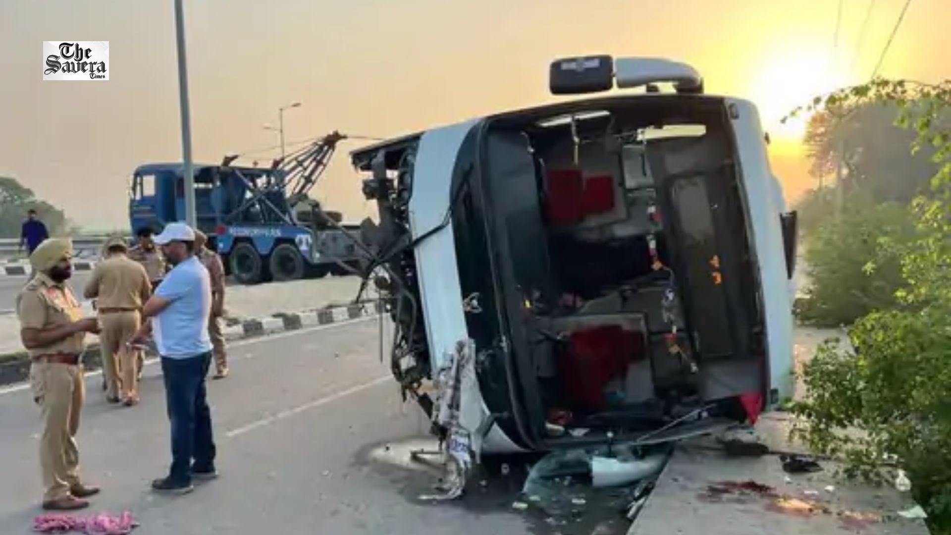 LPU Bus Falls Off Bridge in Nawanshahr; 3 Dead, Including 2 Students, Driver Reportedly Dozed Off