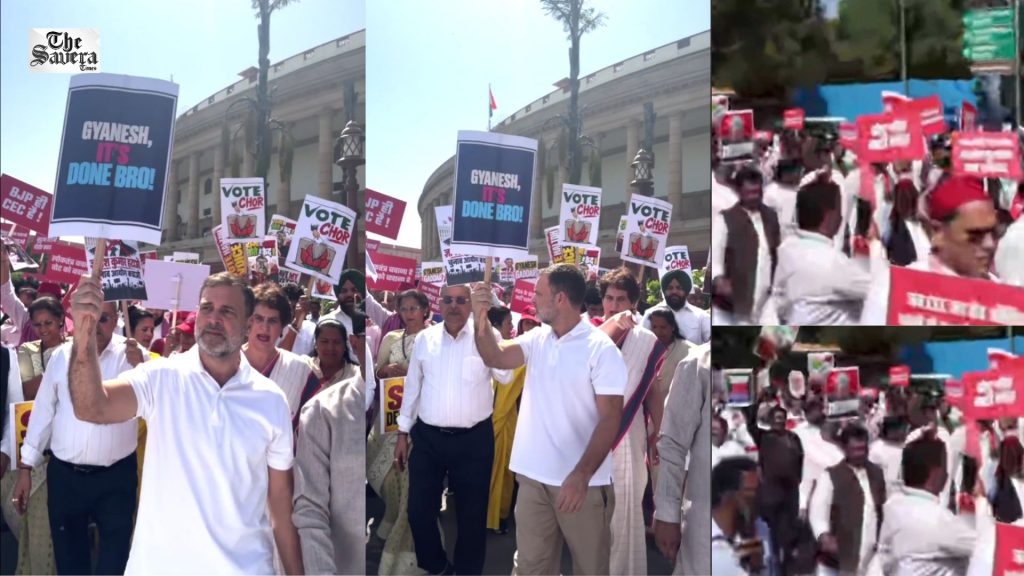 Opposition MPs March to ECI, Demand Resignation of PM Modi, Amit Shah and CEC