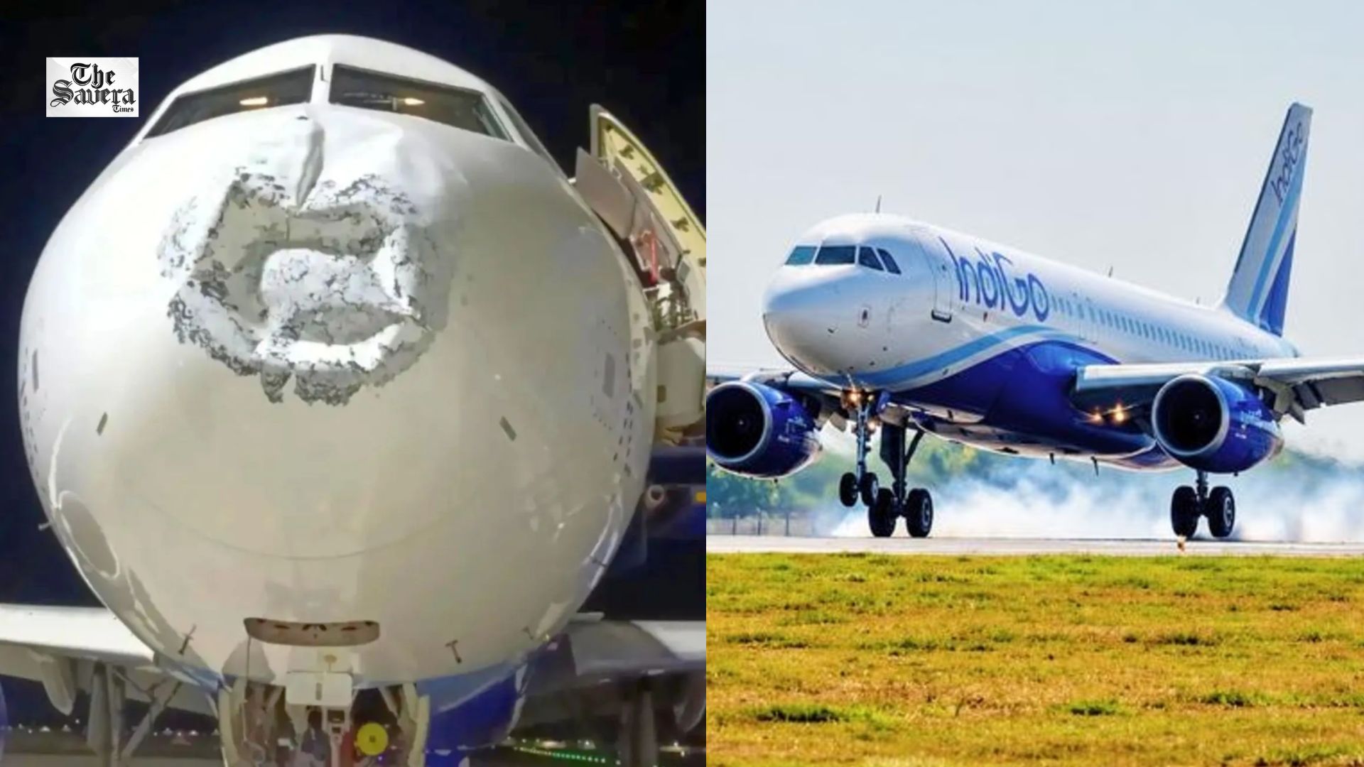 IndiGo Flight Hit by Lightning at 17,000 Feet, Nose Damaged; 110 On Board Safe in Lucknow