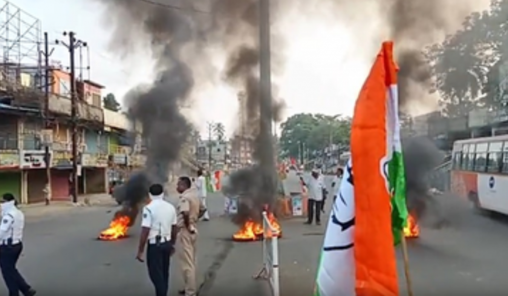12-hour bandh by INDIA bloc disrupts normal life across Odisha