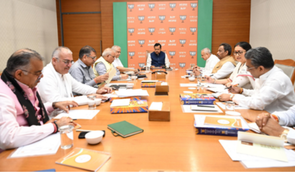 BJP President Nitin Nabin chalks poll strategy with national general secretaries