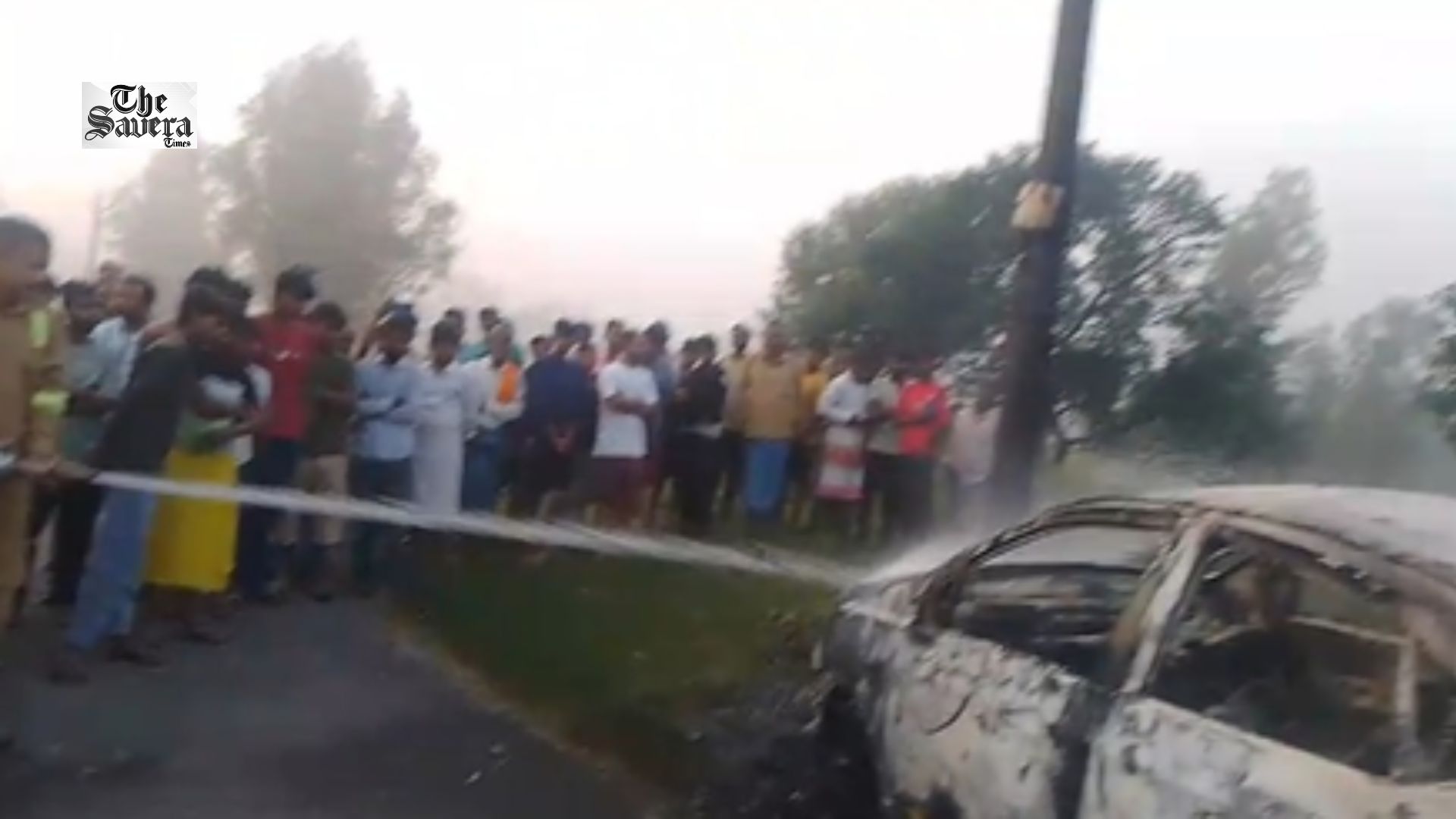UP: Driver Burnt to Death After Moving Car Catches Fire in Barabanki