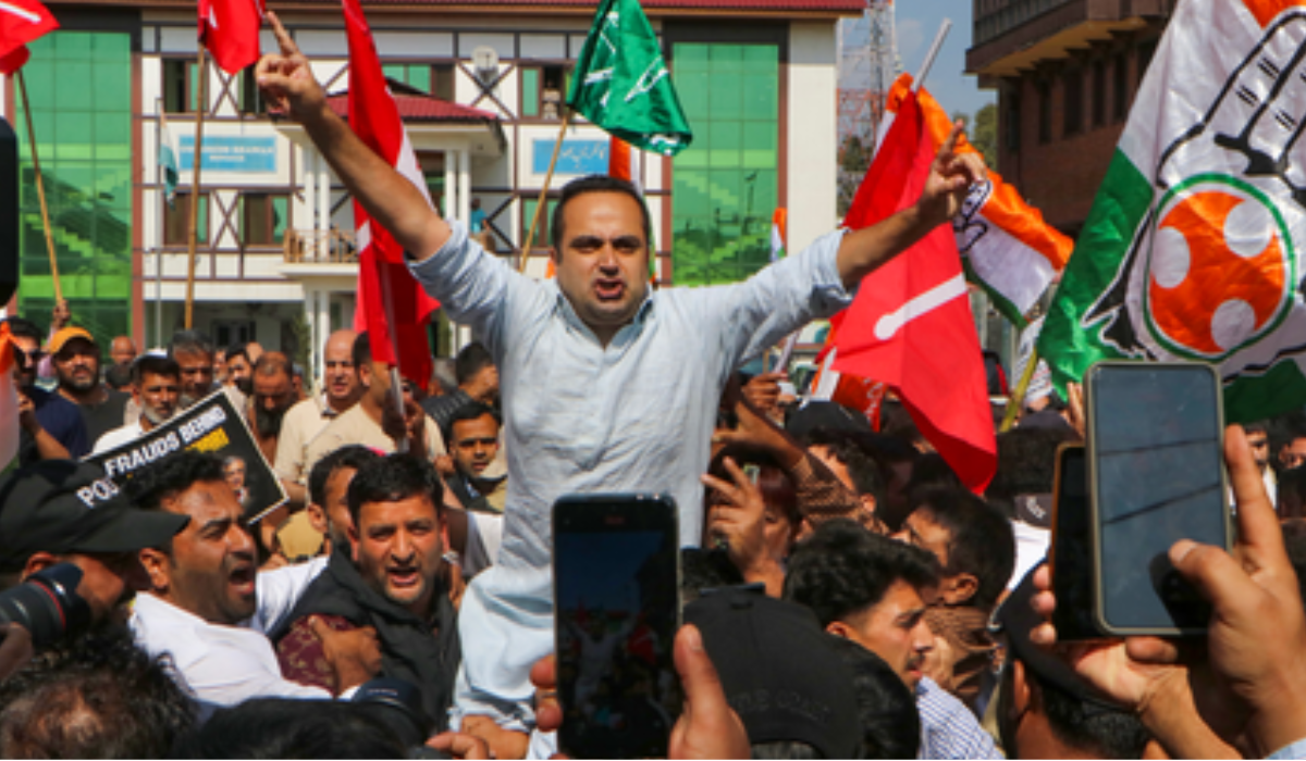 INDIA bloc leaders in J&K hold protest under ‘Save Democracy Week’ campaign