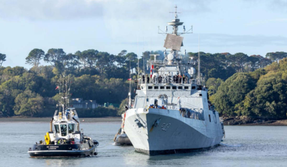 INS Trishul arrives in UK’s Plymouth for Exercise Konkan-26 with Royal Navy