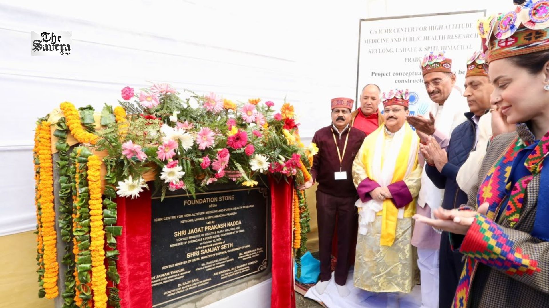 JP Nadda Lays Foundation Stone for Rs 36-Crore ICMR High-Altitude Research Centre in Keylong