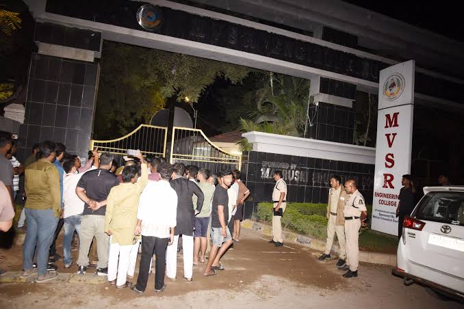 Student killed as lighting truss collapses during Dandiya event at Hyderabad college